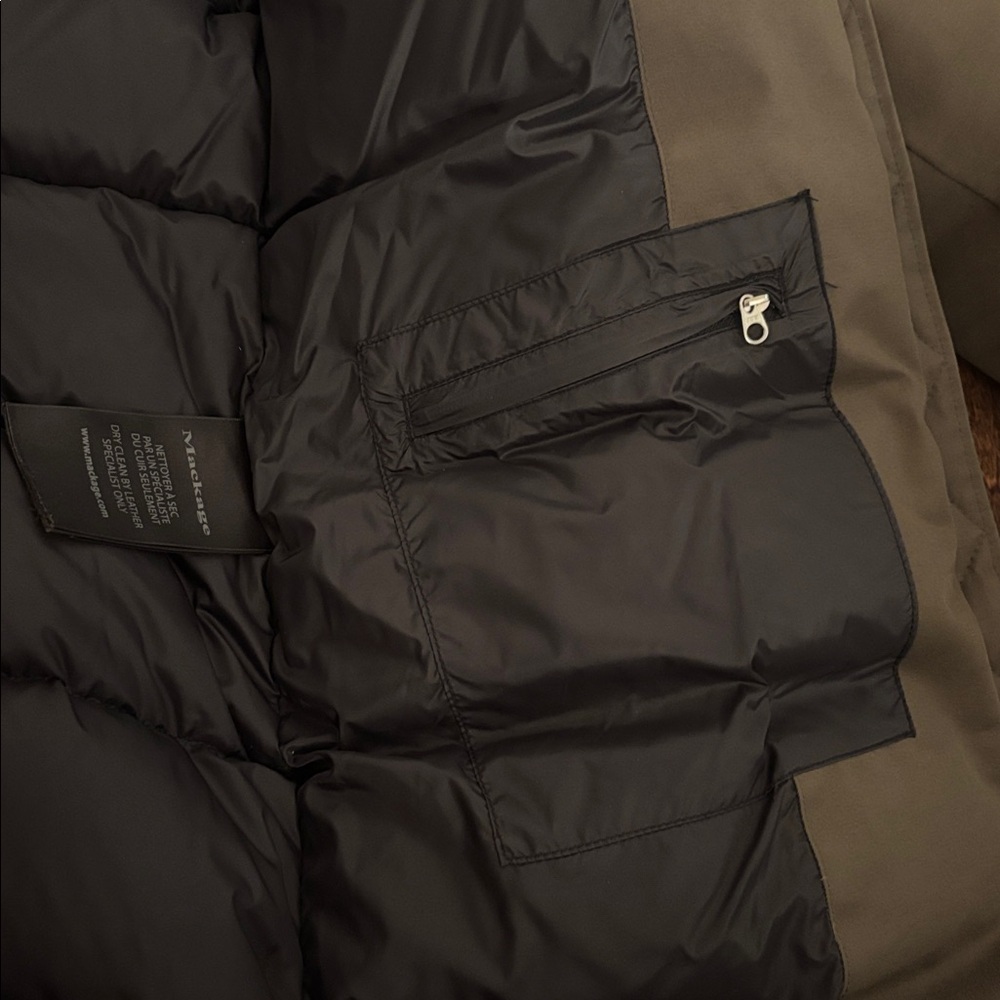 ◼️Mackage Enia Doen Winter Coat/Jacket Dark Green size Small (like New) - Picture 10 of 11